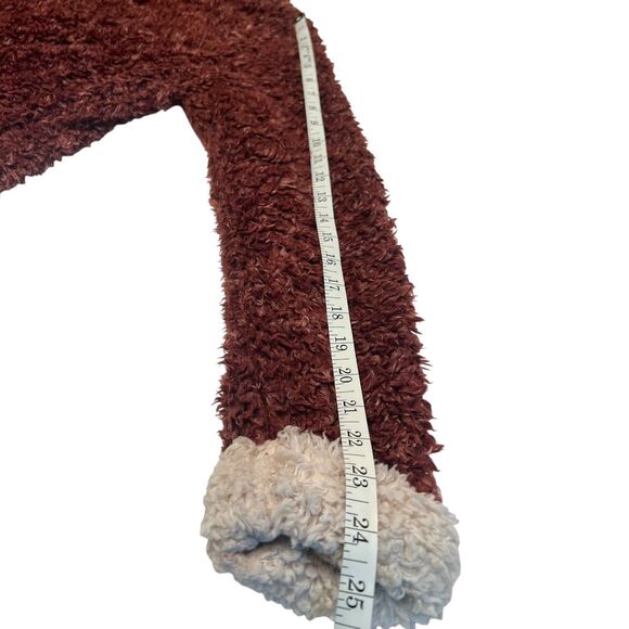Weatherproof Vintage Sherpa Pullover 1/4 Zip Fleece Jacket Medium Maroon Cozy - Picture 6 of 13